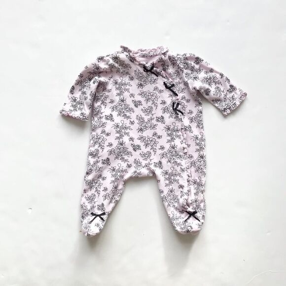 Little Me floral footed jumpsuit VGUC 3 months - Picture 1 of 4
